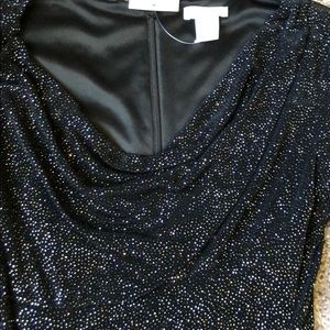 Black sparkles tight fit dress